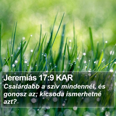 Jeremiás 17:9 KAR Bible Verse Image