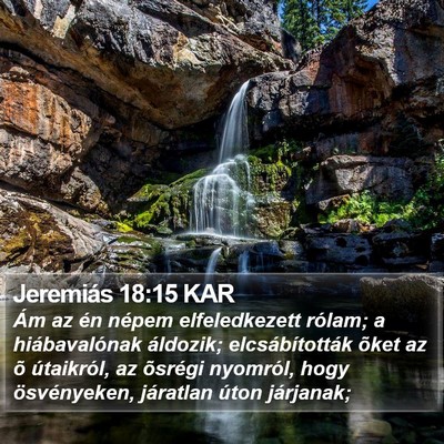 Jeremiás 18:15 KAR Bible Verse Image