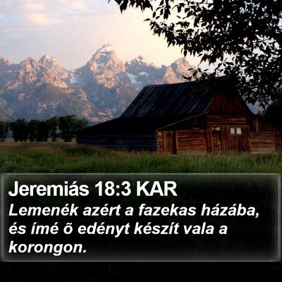 Jeremiás 18:3 KAR Bible Verse Image