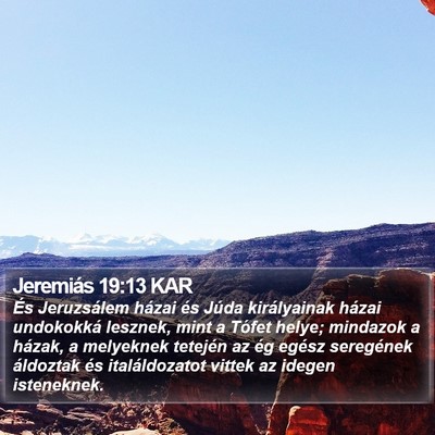 Jeremiás 19:13 KAR Bible Verse Image