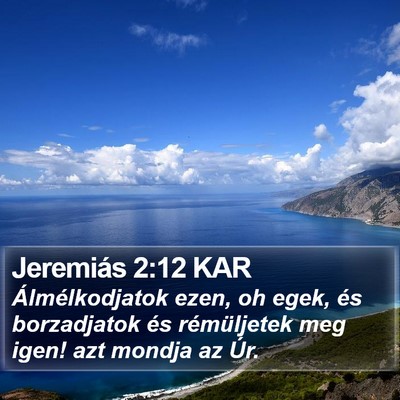 Jeremiás 2:12 KAR Bible Verse Image