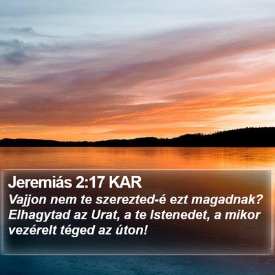 Jeremiás 2:17 KAR Bible Verse Image