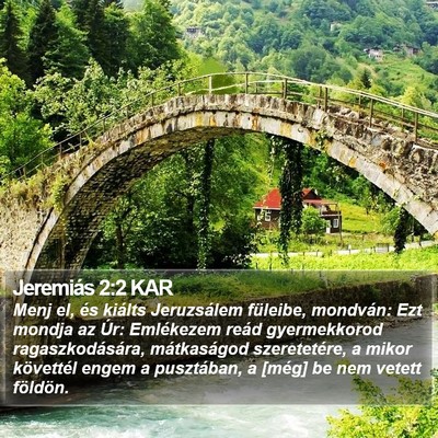 Jeremiás 2:2 KAR Bible Verse Image