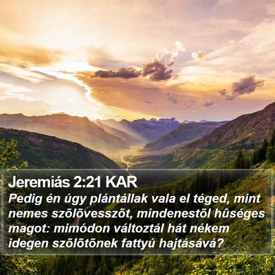 Jeremiás 2:21 KAR Bible Verse Image
