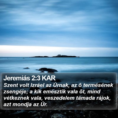 Jeremiás 2:3 KAR Bible Verse Image