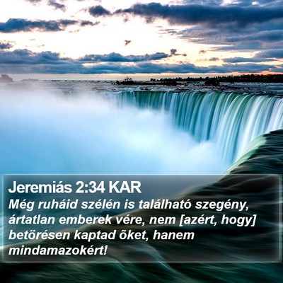 Jeremiás 2:34 KAR Bible Verse Image