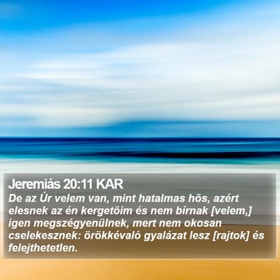 Jeremiás 20:11 KAR Bible Verse Image