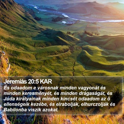 Jeremiás 20:5 KAR Bible Verse Image