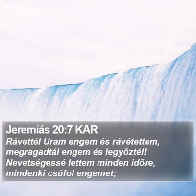 Jeremiás 20:7 KAR Bible Verse Image