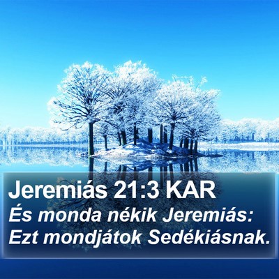 Jeremiás 21:3 KAR Bible Verse Image