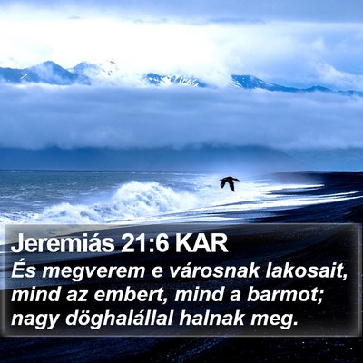 Jeremiás 21:6 KAR Bible Verse Image
