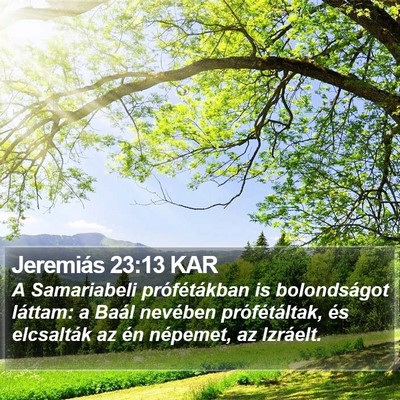 Jeremiás 23:13 KAR Bible Verse Image