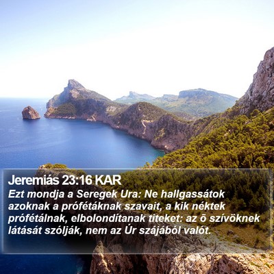 Jeremiás 23:16 KAR Bible Verse Image
