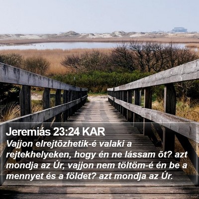 Jeremiás 23:24 KAR Bible Verse Image