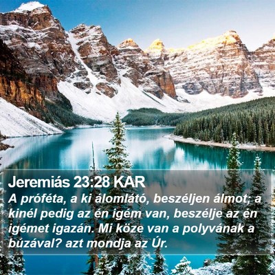 Jeremiás 23:28 KAR Bible Verse Image