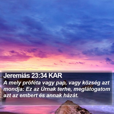 Jeremiás 23:34 KAR Bible Verse Image