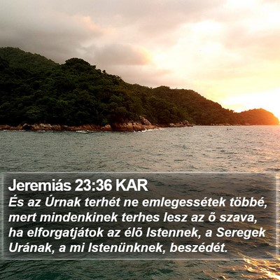 Jeremiás 23:36 KAR Bible Verse Image