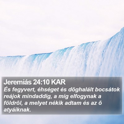 Jeremiás 24:10 KAR Bible Verse Image
