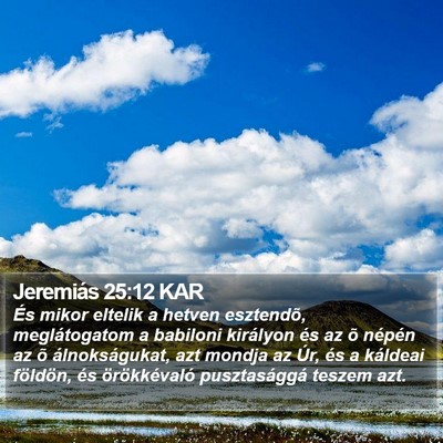 Jeremiás 25:12 KAR Bible Verse Image