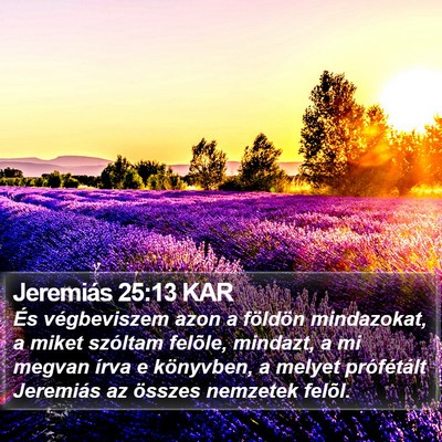 Jeremiás 25:13 KAR Bible Verse Image