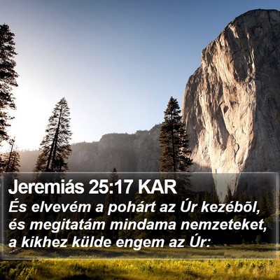 Jeremiás 25:17 KAR Bible Verse Image