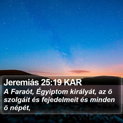 Jeremiás 25:19 KAR Bible Verse Image
