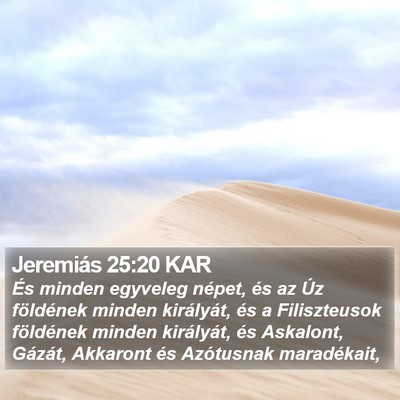 Jeremiás 25:20 KAR Bible Verse Image