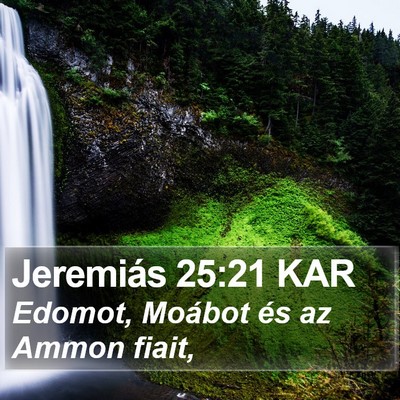 Jeremiás 25:21 KAR Bible Verse Image