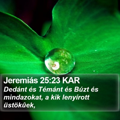 Jeremiás 25:23 KAR Bible Verse Image