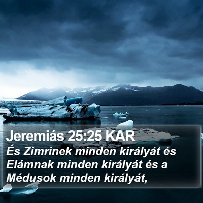 Jeremiás 25:25 KAR Bible Verse Image