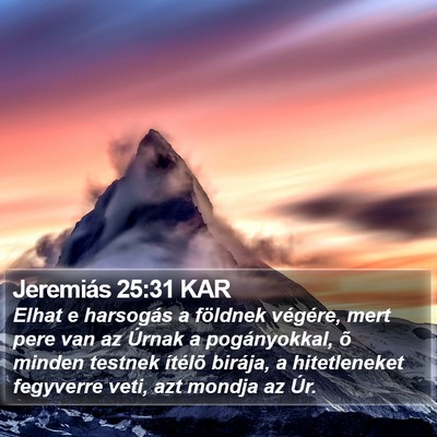 Jeremiás 25:31 KAR Bible Verse Image