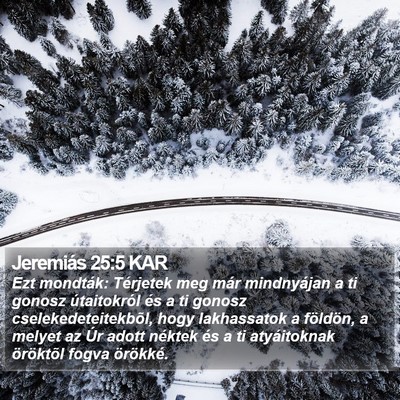 Jeremiás 25:5 KAR Bible Verse Image