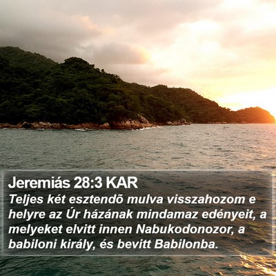 Jeremiás 28:3 KAR Bible Verse Image