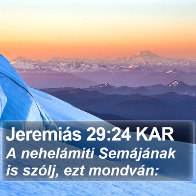 Jeremiás 29:24 KAR Bible Verse Image