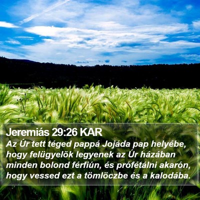 Jeremiás 29:26 KAR Bible Verse Image