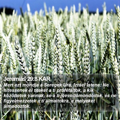 Jeremiás 29:8 KAR Bible Verse Image