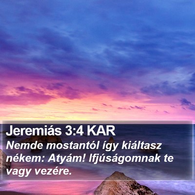Jeremiás 3:4 KAR Bible Verse Image