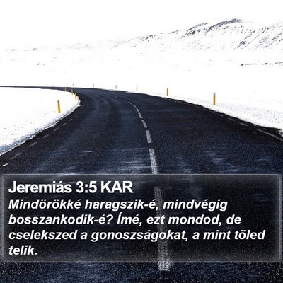 Jeremiás 3:5 KAR Bible Verse Image
