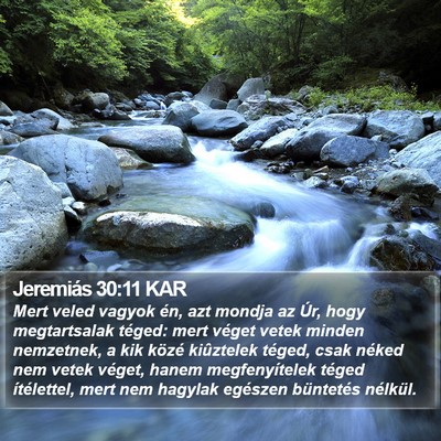 Jeremiás 30:11 KAR Bible Verse Image