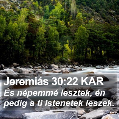 Jeremiás 30:22 KAR Bible Verse Image