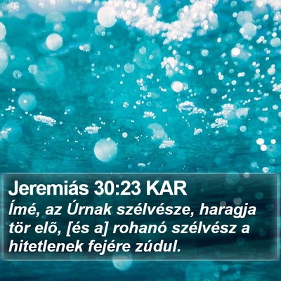 Jeremiás 30:23 KAR Bible Verse Image