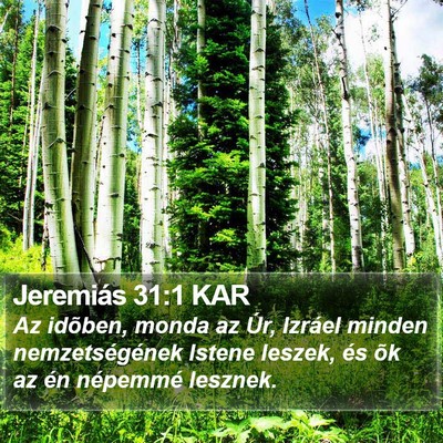 Jeremiás 31:1 KAR Bible Verse Image
