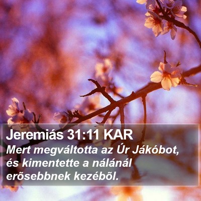 Jeremiás 31:11 KAR Bible Verse Image