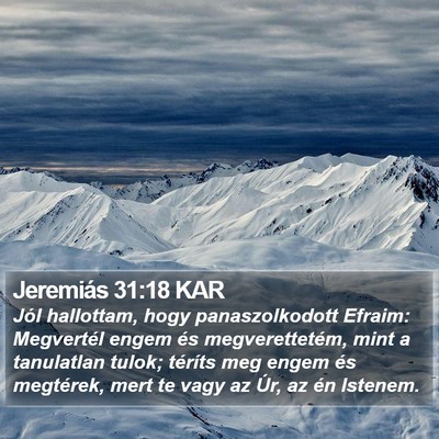 Jeremiás 31:18 KAR Bible Verse Image
