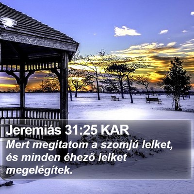 Jeremiás 31:25 KAR Bible Verse Image