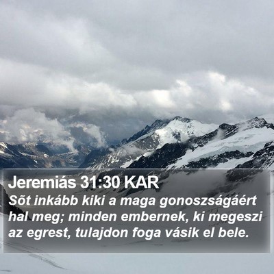 Jeremiás 31:30 KAR Bible Verse Image