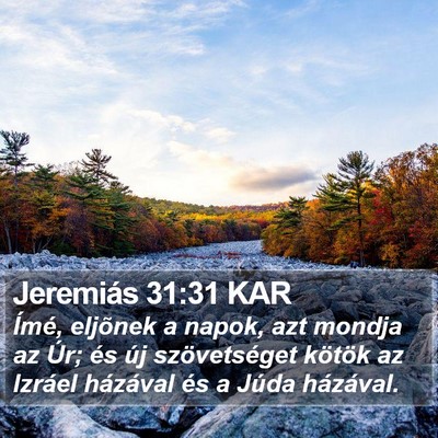 Jeremiás 31:31 KAR Bible Verse Image