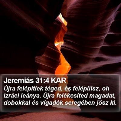 Jeremiás 31:4 KAR Bible Verse Image