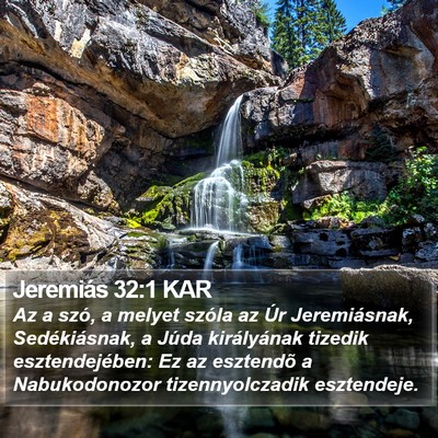 Jeremiás 32:1 KAR Bible Verse Image