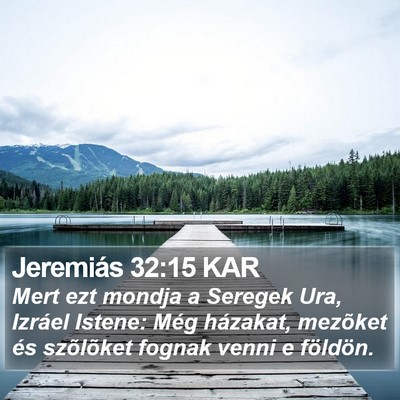 Jeremiás 32:15 KAR Bible Verse Image